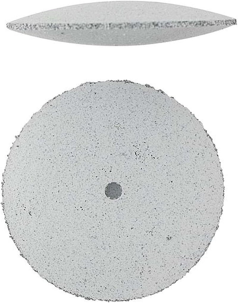 JTS Knife Edge Silicone Polisher Wheels 5/8”Dia High Luster Finish Useful for Various Metals and Alloys White Coarse Pack of 10 Made in Germany - Image 1
